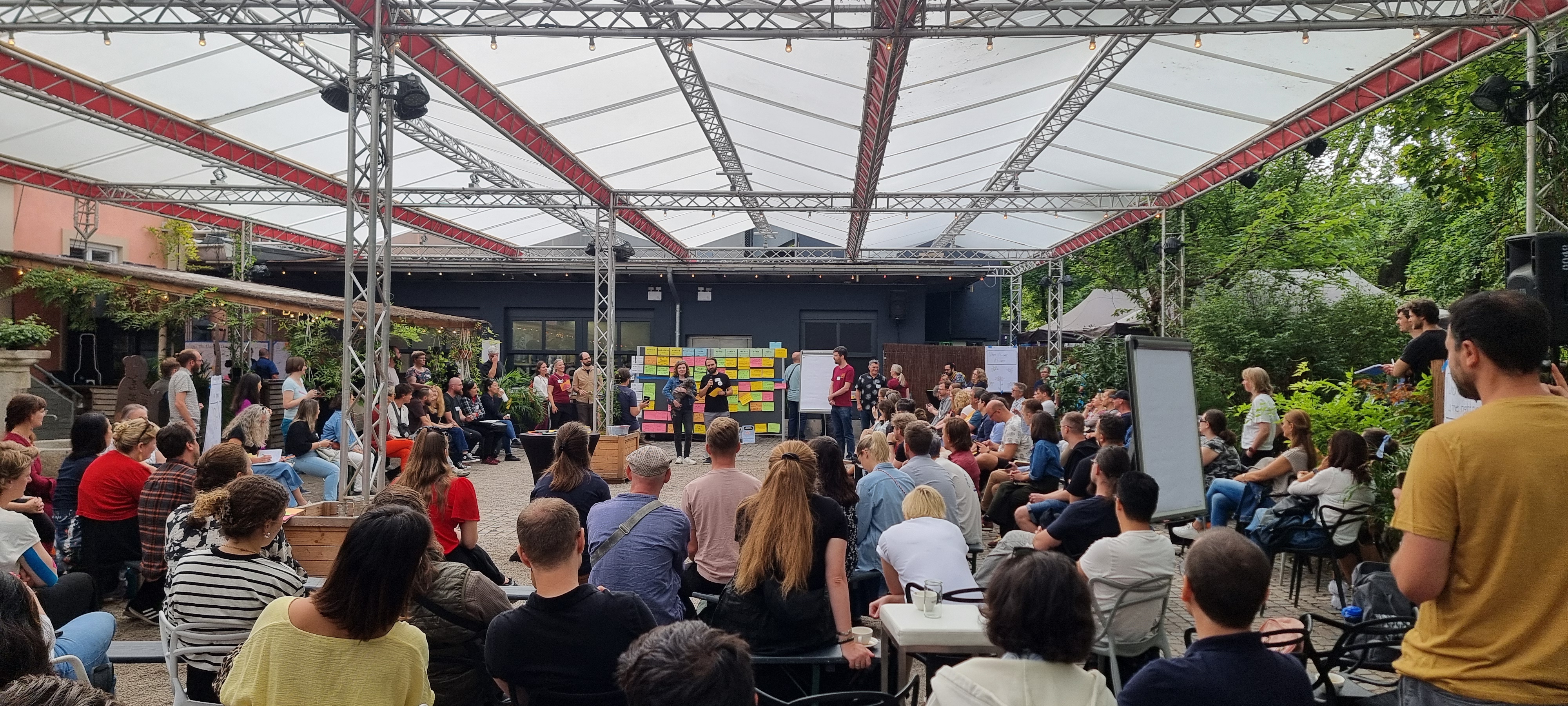 ALE Marketplace opening — participants pitching sessions